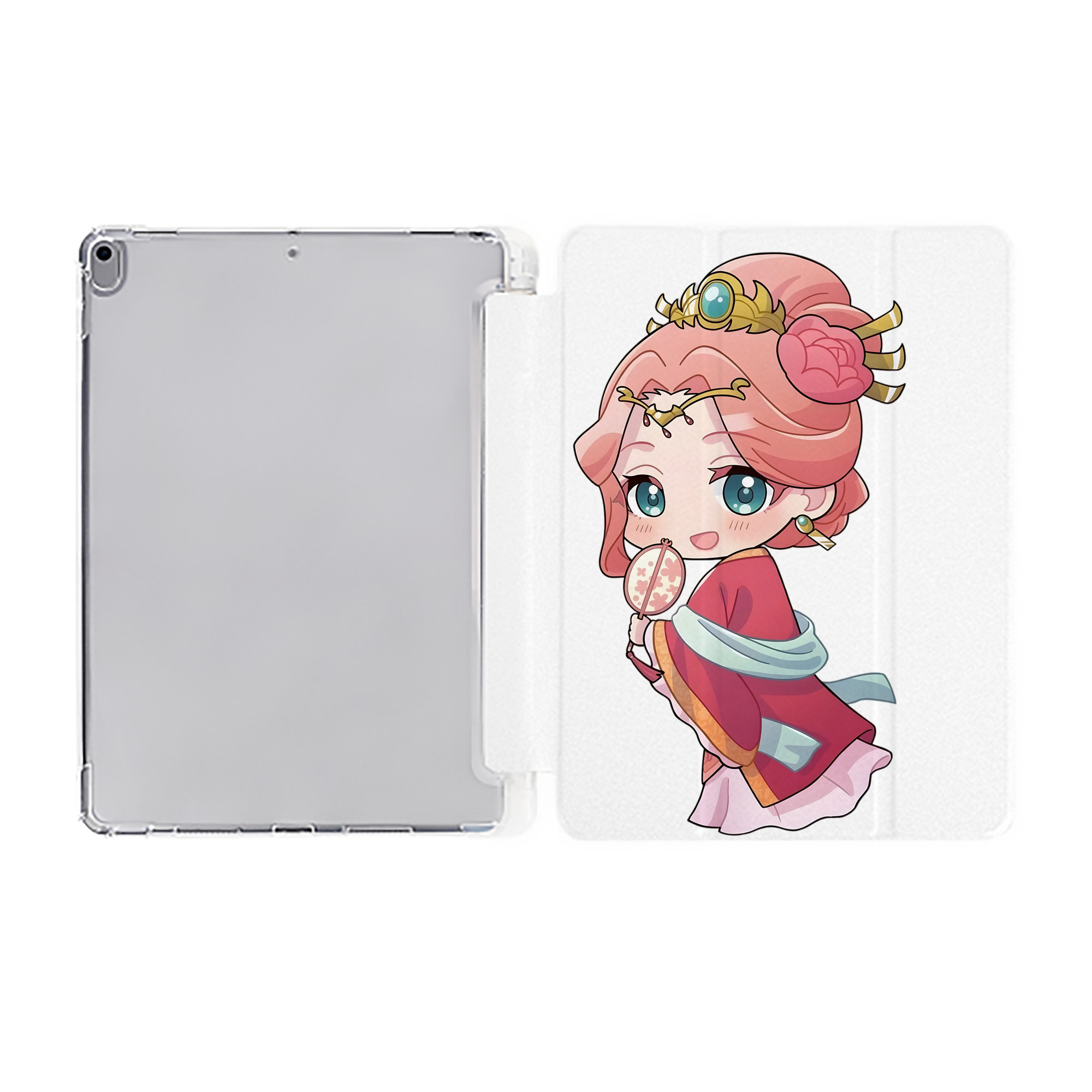 （画像用） 薬屋のひとりごと The Apothecary Diaries IPad ケース ペン収納付き 三つ折りスタンド PUレザー×シリコン 対応機種9.5/10.5/10.9インチ